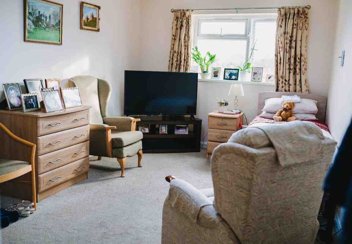 Lounge at Ael-Y-Bryn care home Swansea